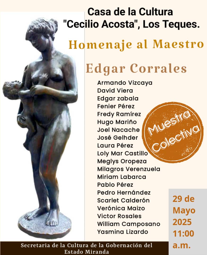 Casa de la Cultura Cecilio Acosta alberga muestra en homenaje al maestro Edgar Corrales