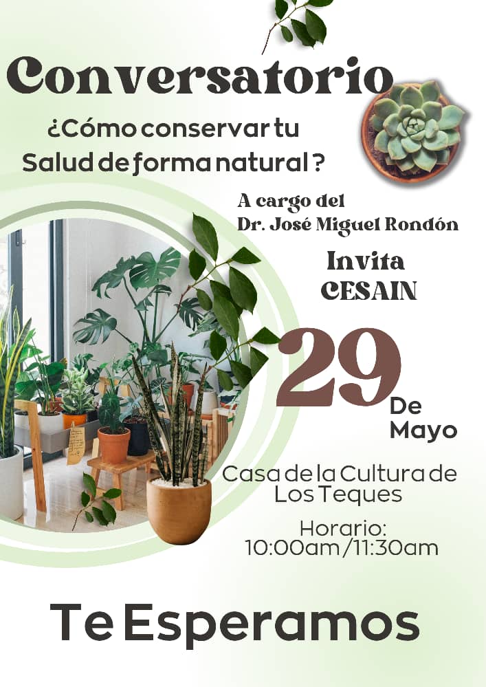 Conversatorio ¿Cómo conservar tu salud de forma natural?